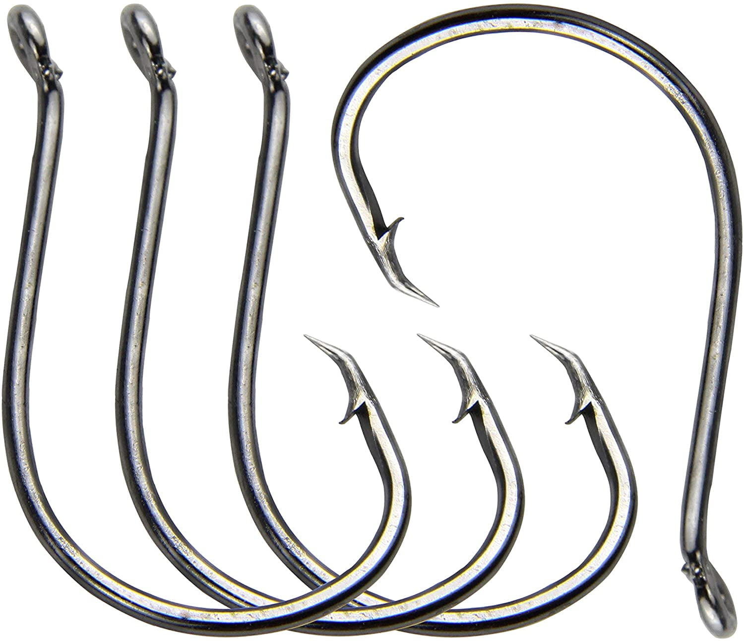 Rite Angler Inline Circle Hook Saltwater Freshwater Offshore Inshore  Fishing Live Bait #1, 2, 1/0, 2/0, 3/0, 4/0, 5/0 Hook Sizes (25 Pack) 