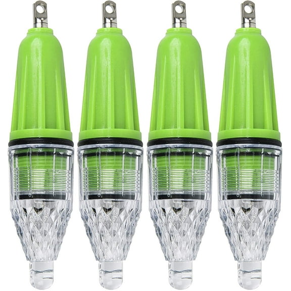 OROOTL Deep Drop Underwater Fishing Light LED Fishing Attractant Waterproof Underwater Lamp Green Fishing Light Bait Lure for at Nigh