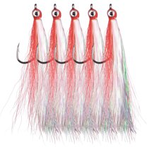 5 Leurres Bucktail Jigs Shaddock - Pêche En Mer - Poids 7g à 56g - Multicolore