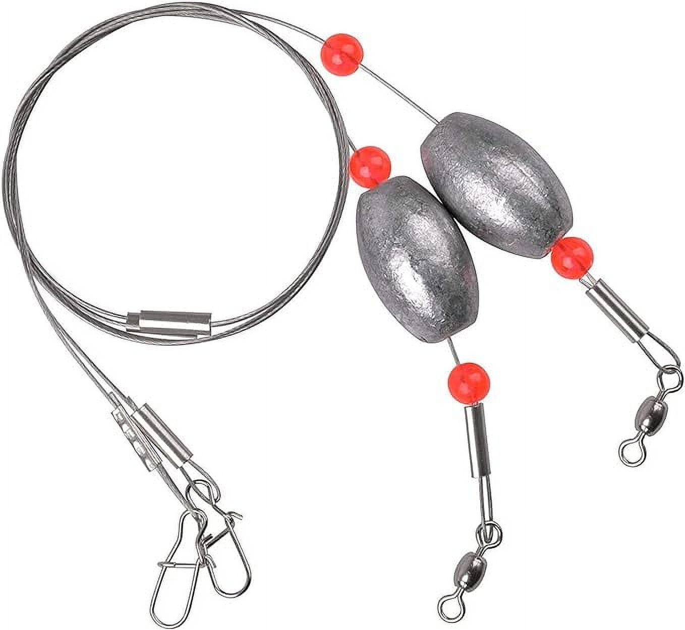 OROOTL Fishing Egg Sinker Weight Rigs 6pcs Flounder Rig Saltwater