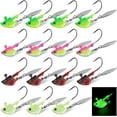 thumbnail image 1 of OROOTL Fishing Jig Heads with Blade Underspin Jig Heads with Willow Blade 1/4oz 3/8oz 1/2oz Bladed Jig Head Swimbait Weighted Spin Head Jig for Bass Trout Walleye Crappie, 1 of 7