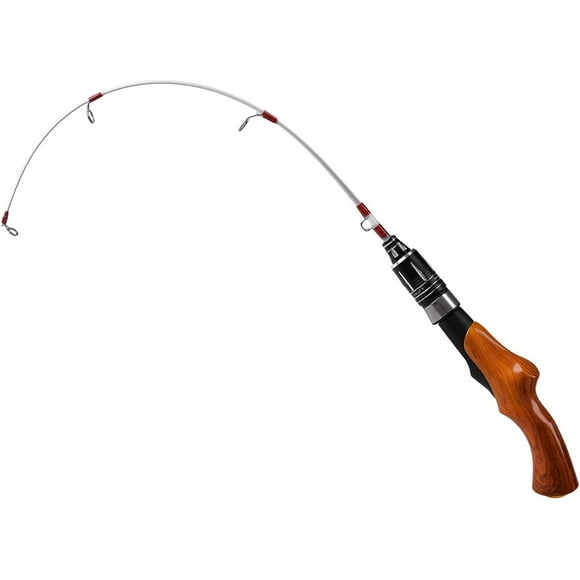 OROOTL Ice Fishing Rod Portable Lightweight Spinning Rod Ice Fishing Pole Winter Ice Fishing Gear for Trout Walleye Perch Panfish Crappie