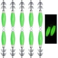 thumbnail image 1 of OROOTL Luminous Squid Fishing Jig Hooks, 10pcs Glow Squid Hooks Saltwater Fishing Bait Lure Hook Squid Jig Baits with Tackle Box, 1 of 7