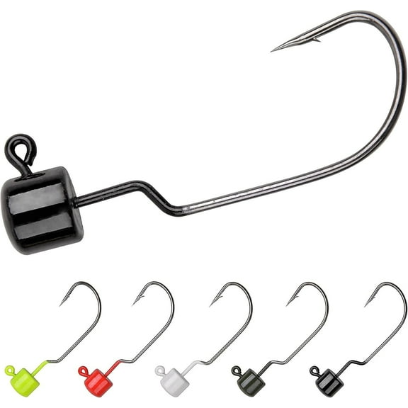 OROOTL Ned Rig Jig Head Fishing Lures Kit for Bass, 20 Count