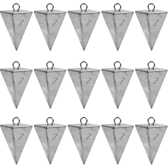 OROOTL Pyramid Sinkers Fishing Weights Saltwater Bullet Fishing Weights Sinkers for Surf Fishing 1oz-8oz Fishing Sinkers Fish Weight Ocean Saltwater Surf Fishing Gear Tackle