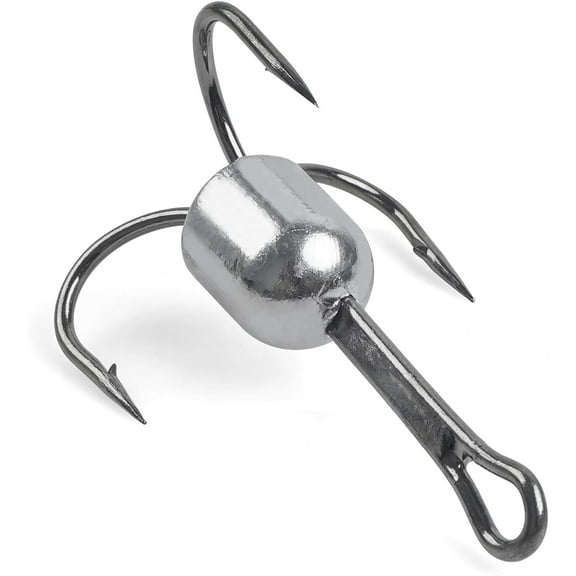 OROOTL Snagging Hooks Snagging Weighted Treble Hooks 4PCS Large Treble Fishing Hook Bunker Snag Hooks