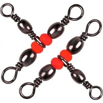 OROOTL T-Shape Three 3 Way Fishing Swivel Brass Barrel Triple Swivel Cross Line Fishing Tackle Line Connectors Tangle Free Tackle Equipment Size 20-100 lbs Pack of 50pcs