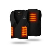 ORORO Adjustable Heated Vest Liner for Men and Women with Battery, Lightweight Unisex Heated Liner Vest (Charger Not Included) (Black, XS/S)