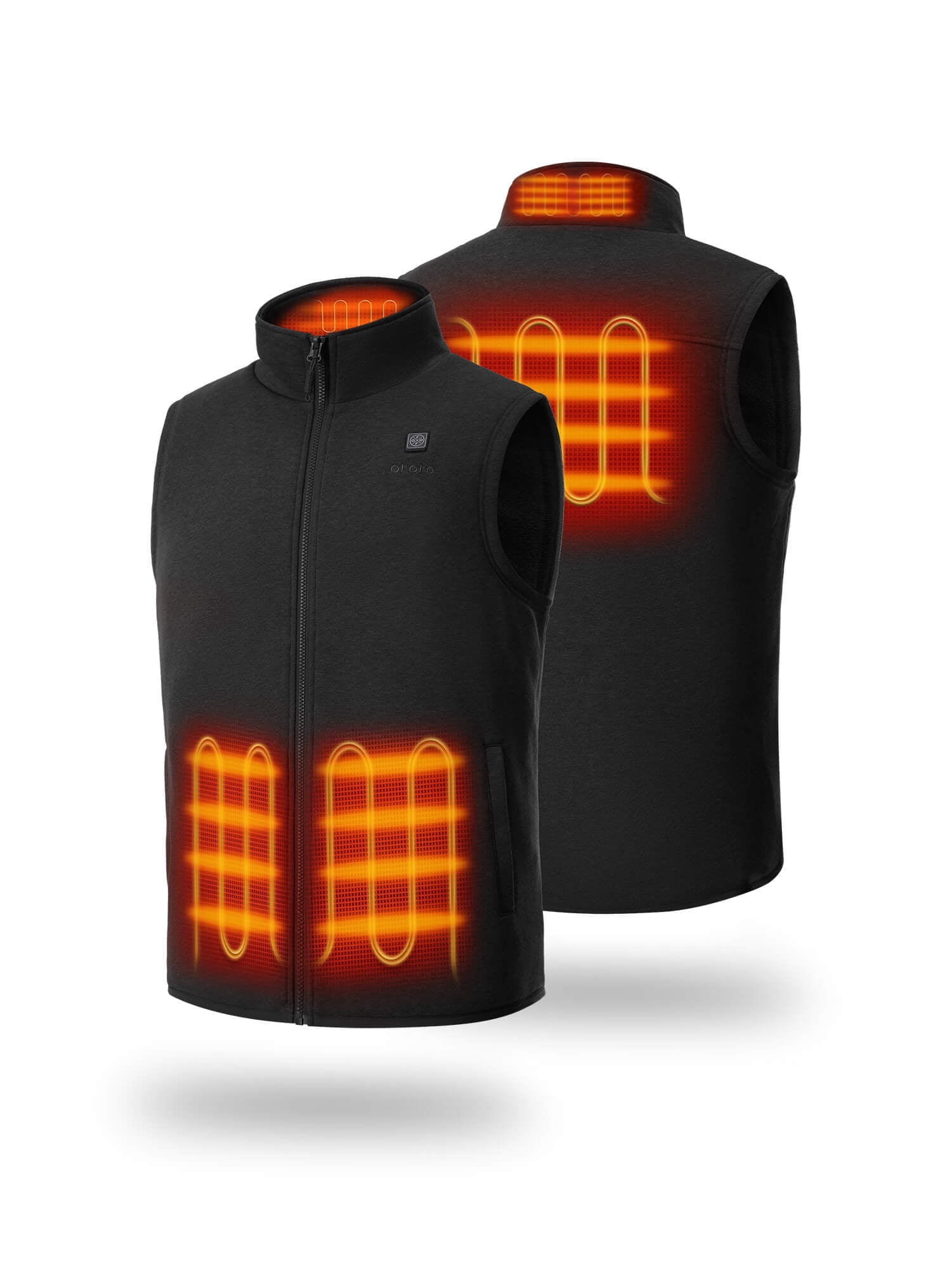 Ororo Men's 4-Zone Heated Fleece Base Layer Vest