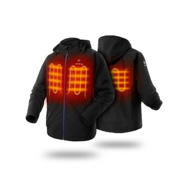 ORORO Men's Electric Heated Jacket with Battery & Removable Hood