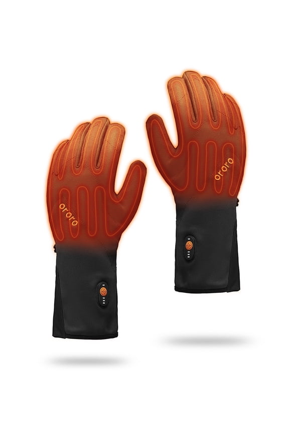 Heated Liner Gloves for Men and Women, Heated Gloves Rechargeable for Winter Outdoors (Neutral Black, M)