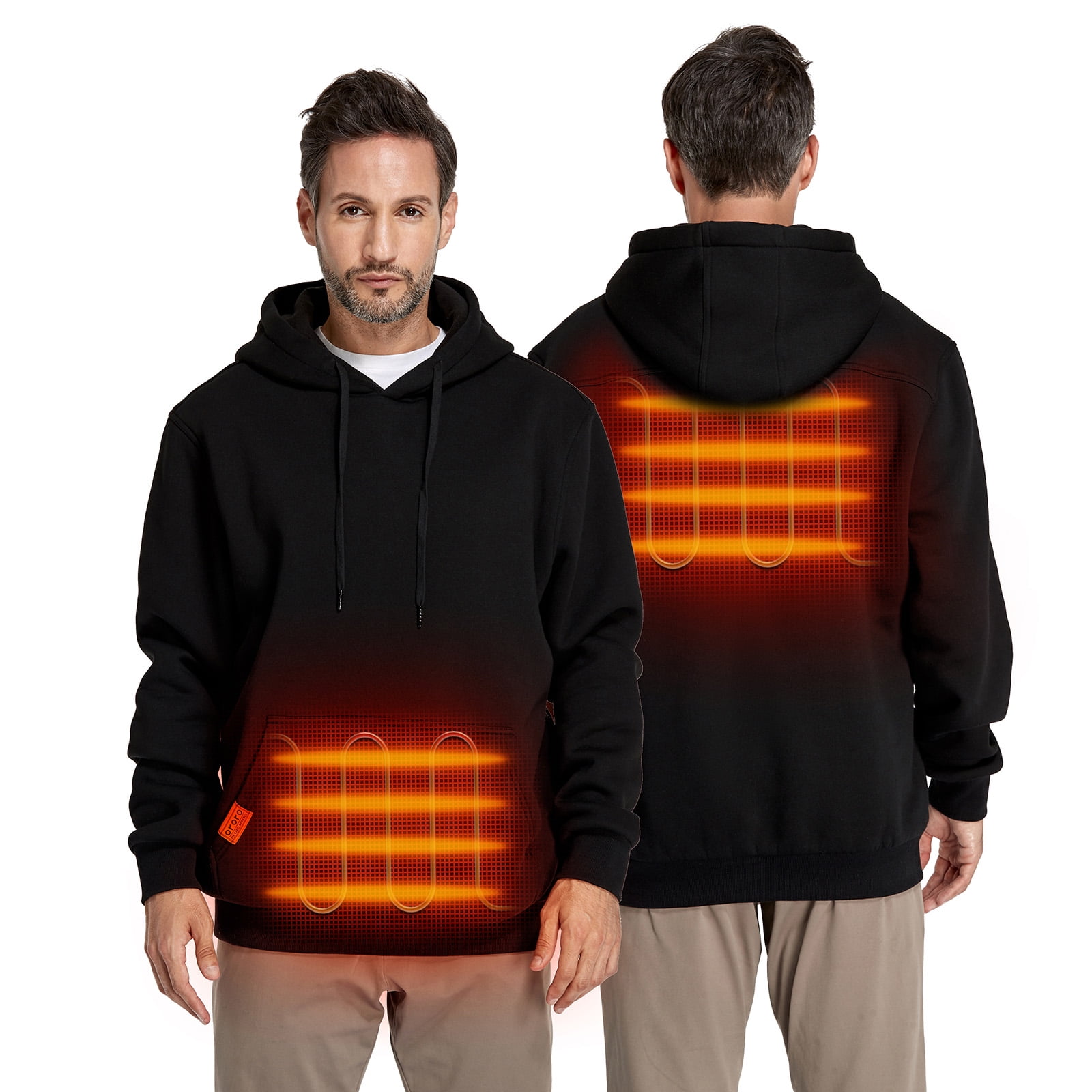 ORORO Heated Pullover Sweatshirt Heated Hoodie with Battery Pack