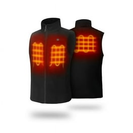 ORORO Men s Lightweight Heated Vest Quilted USB Port Battery Included Black 2XL Walmart
