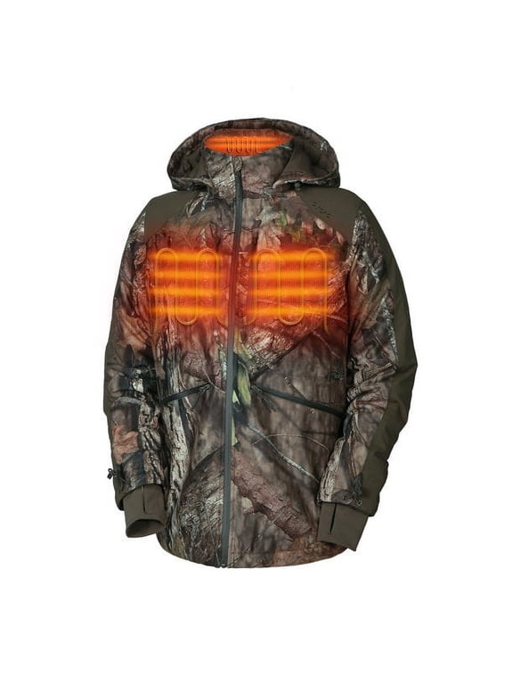 Men's Hunting Heated Jacket with Battery Pack (Camouflage,S)