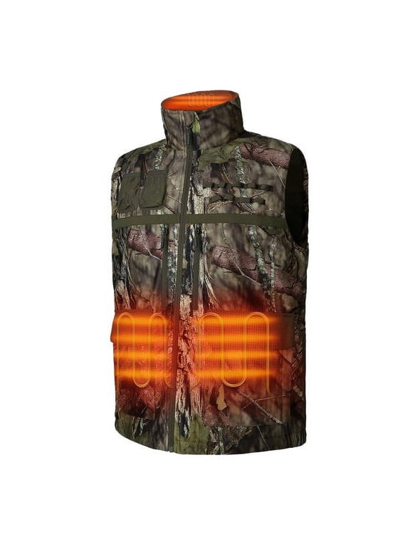 Men's Hunting Heated Vest with Battery Pack (Camouflage,M)