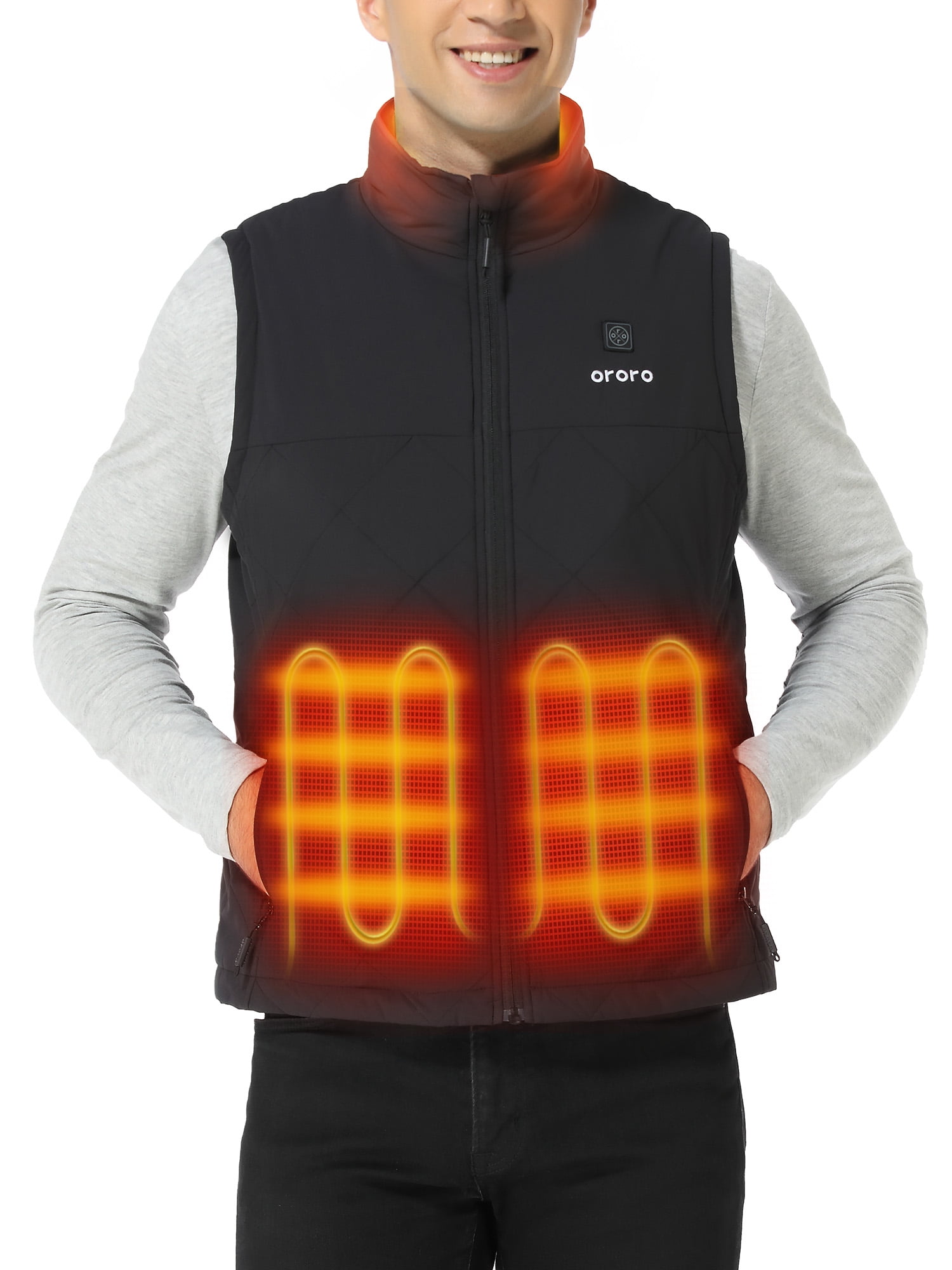 Ororo men's heated vest top