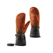 ORORO Unisex Heated Gloves Rechargeable with Battery Pack(Black/Orange,M)