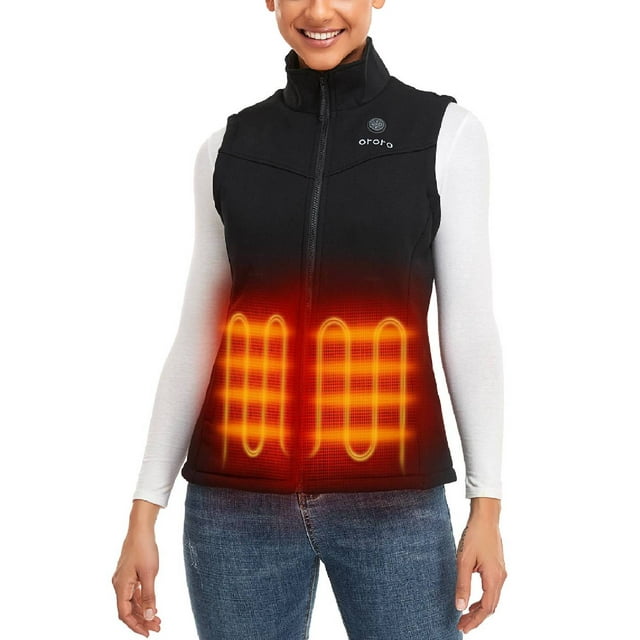 ORORO Women's Fleece Heated Vest with Battery, Heating Vest Electric