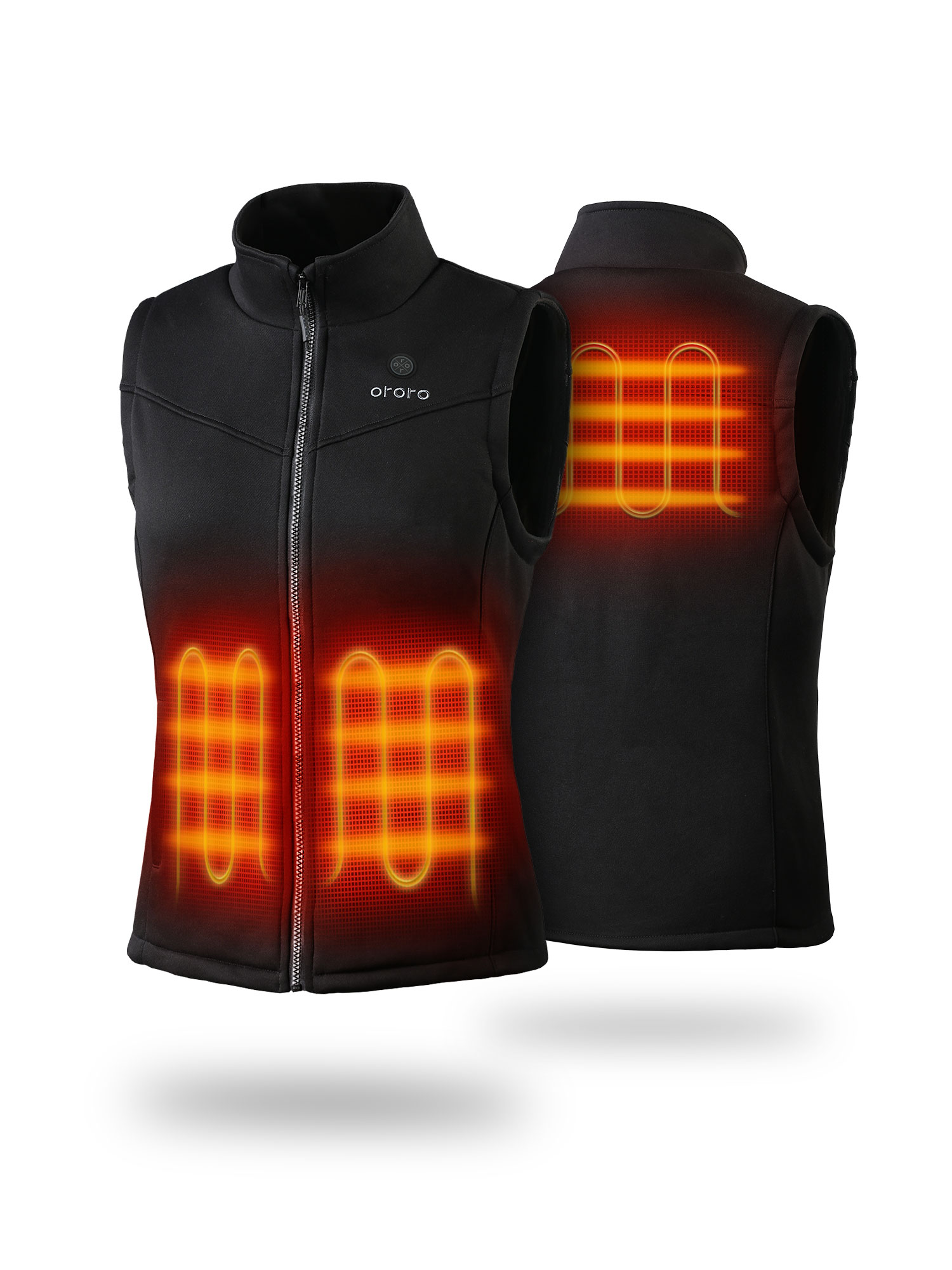 ORORO Women's Fleece Heated Vest with Battery, Heating Vest Electric