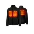 thumbnail image 1 of ORORO Women's Full-Zip Heated Fleece Jacket with Battery, Fleece Heated Jacket for Winter Outdoors (Black,M), 1 of 9