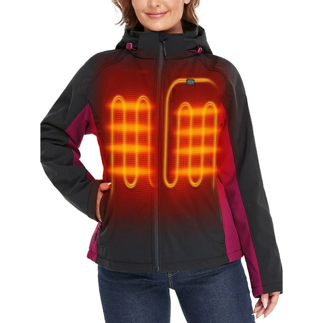ORORO Women’s Heated Jacket with Battery, Heating Jacket with Removable