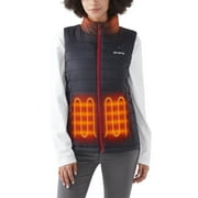 ORORO Women’s Heated Vest with Battery, Heating Vest for Hiking Skiing Outdoors (Black,M)