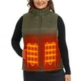 thumbnail image 1 of ORORO Women's Heated Vest with Battery, Heating Vest for Hiking Skiing Outdoors (Green,L), 1 of 10