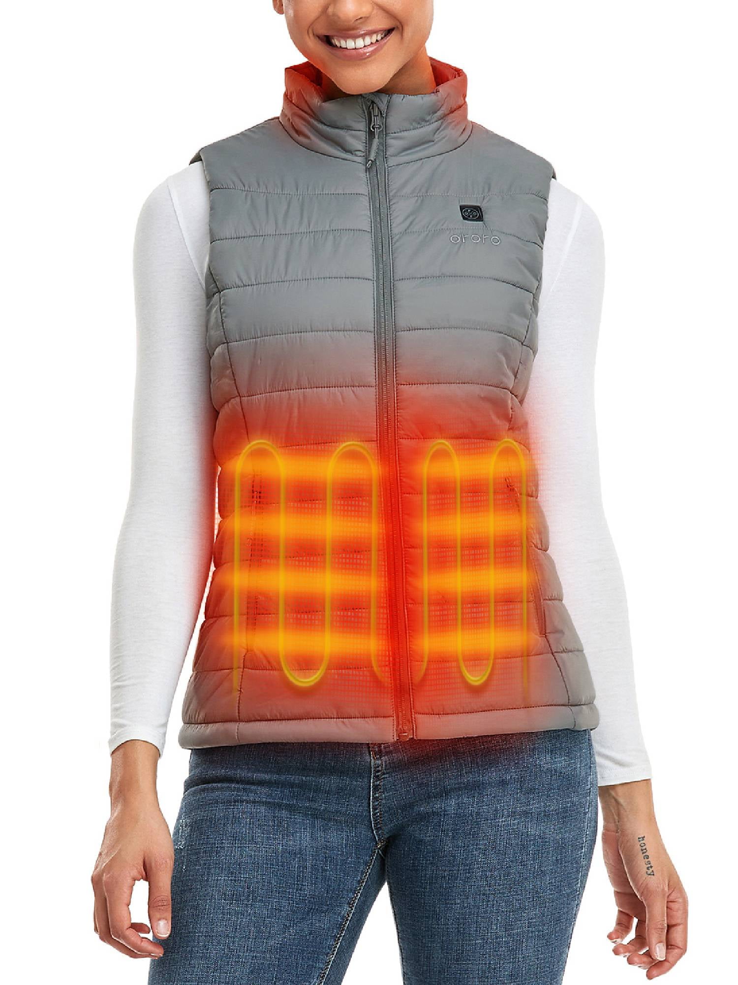 ORORO Women's Heated Vest with Battery, Heating Vest for Hiking Skiing