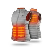 ORORO Women's Heated Vest with Battery, Heating Vest for Hiking Skiing Outdoors (Grey,XL)