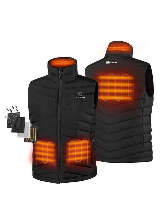 Women's Lightweight Heated Vest with 800 Fill Power Down Insulation