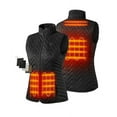 thumbnail image 1 of ORORO Women's Quilted Heated Vest with Battery, Lightweight Heated Chevron Quilted Vest (Black, L), 1 of 10