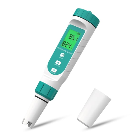 ORP Meter & Hydrogen Water Tester 7-in-1 Water Quality Tester for Drinking Water, pH, TDS, EC, Temp, Salinity & S.G Monitor, Digital TDS Meter for Home, Hydroponics, AquariumPools