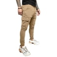 thumbnail image 1 of ORQ Men Side Zipper Taper Leg Pocket Casual Drawstring Pants, 1 of 8