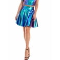 thumbnail image 1 of ORQ Women Solid Stage Performance Fashion Pleated Short Skirt, 1 of 5