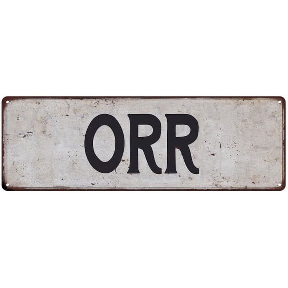 ORR Vintage Look Rustic Chic Metal Sign 8x24 108240036013