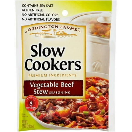 ORRINGTON FARMS SSNNG SLWCOOKR VEG BEEF STEW 2.5 OZ - Pack of 12