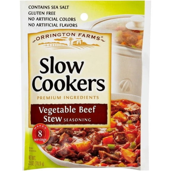 ORRINGTON FARMS SSNNG SLWCOOKR VEG BEEF STEW 2.5 OZ - Pack of 12