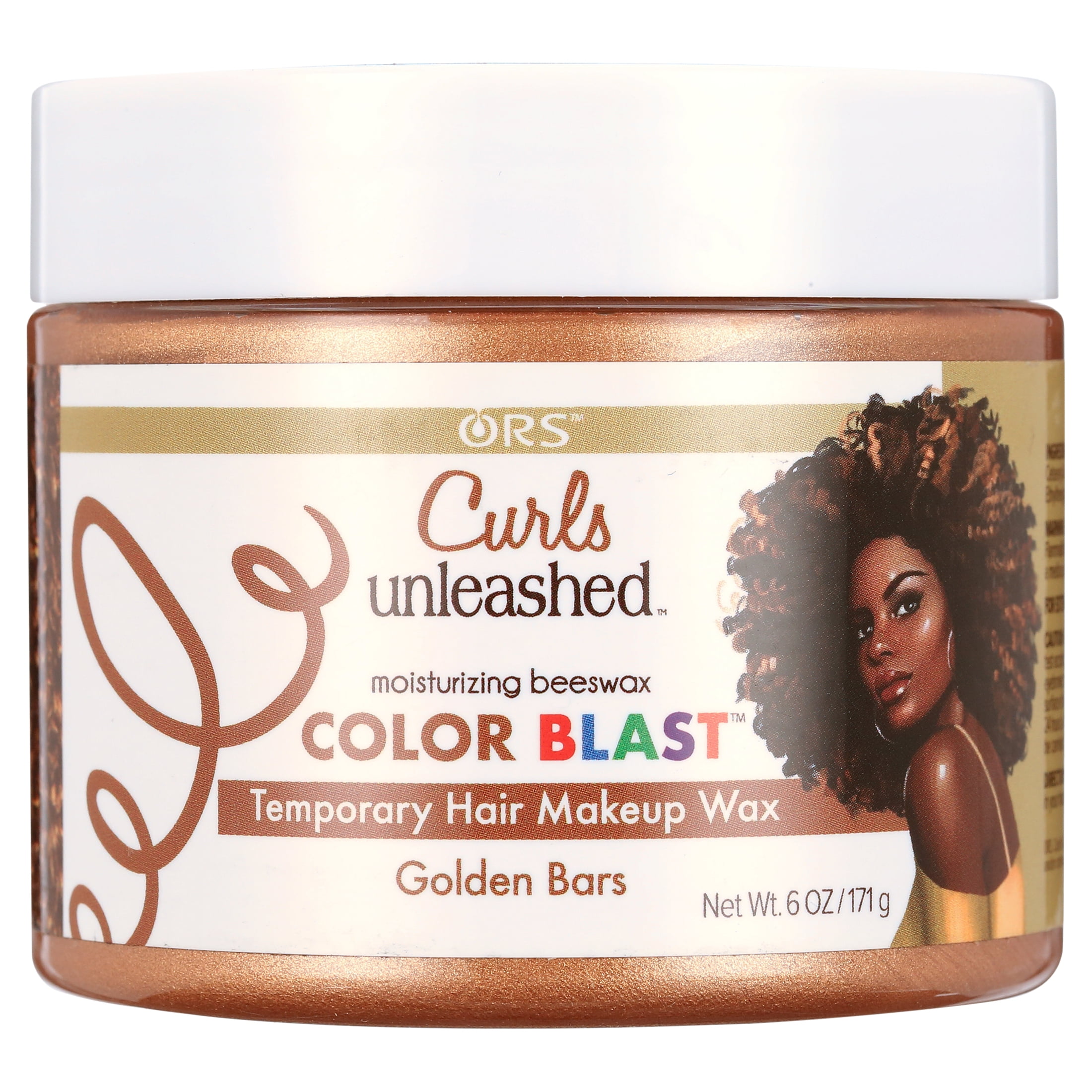 ORS Curls Unleashed Color Blast Temporary Color Wax, Infused with Beeswax &  Castor Oil, Golden Bars 6.0 oz 