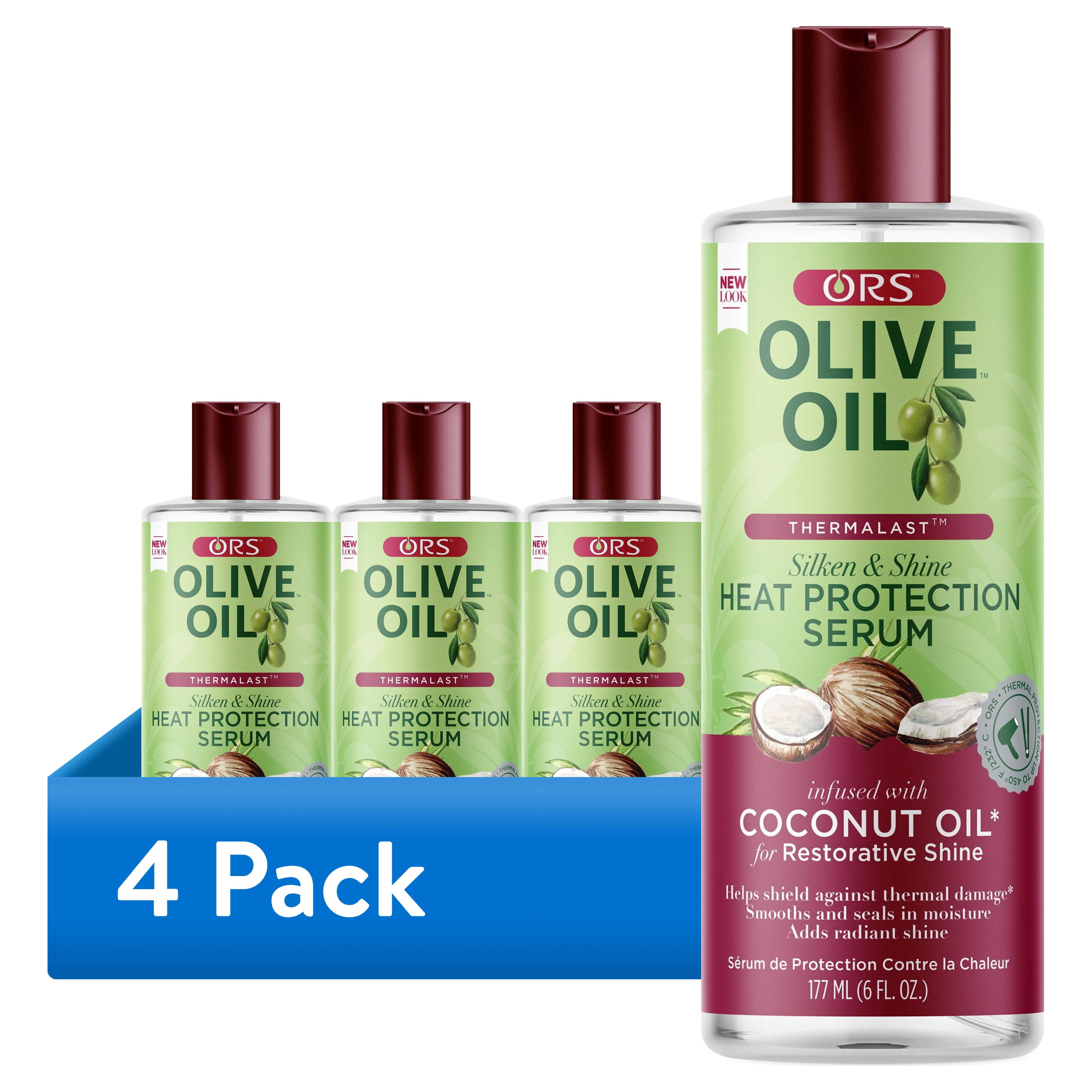 (4 pack) ORS Heat Protection Hair Serum 6 fl.oz., Heat Damaged Hair, Moisturizing