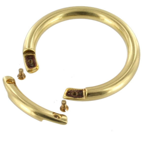 ORS Natural Brass, O-Ring, Opens with Screws, Solid Brass-LL, Multiple Sizes