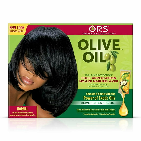 ORS Olive Oil Built-In Protection Full Application No-Lye Hair Relaxer - Normal Strength Pack of 2