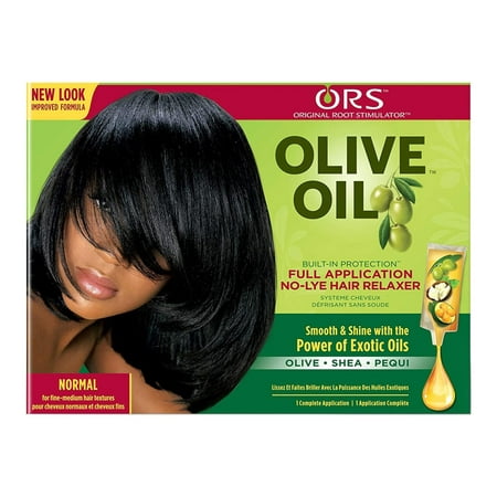 ORS Olive Oil Built-In Protection No-Lye Hair Relaxer Normal Strength, Fine to Medium Hair Textures, Women, Adult