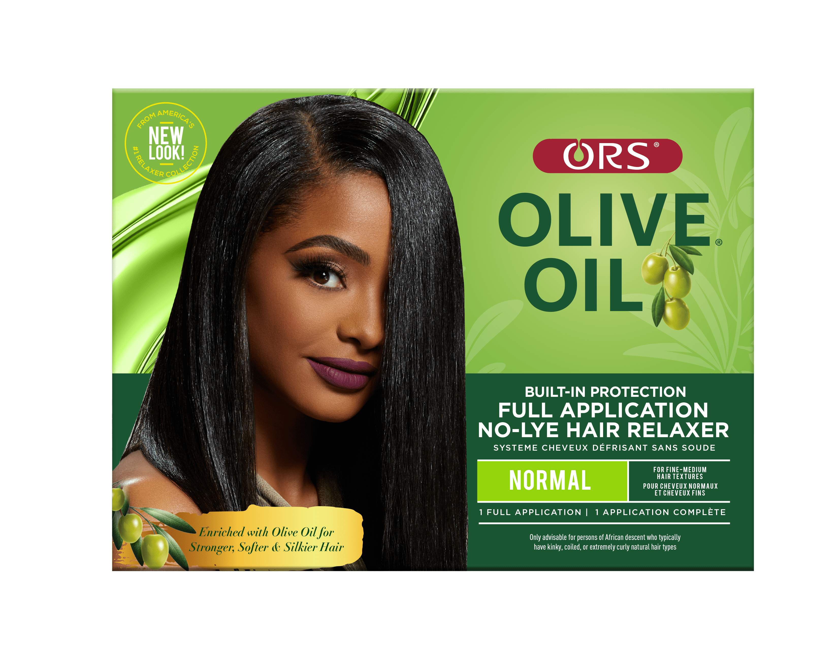 ORS Olive Oil No-Lye Relaxer Kit, Normal Strength for Fine to