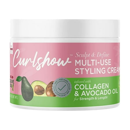 ORS Olive Oil Curlshow Multi-Use Hair Styling Cream for Curls & Coils, Extra Firm Hold, 12oz