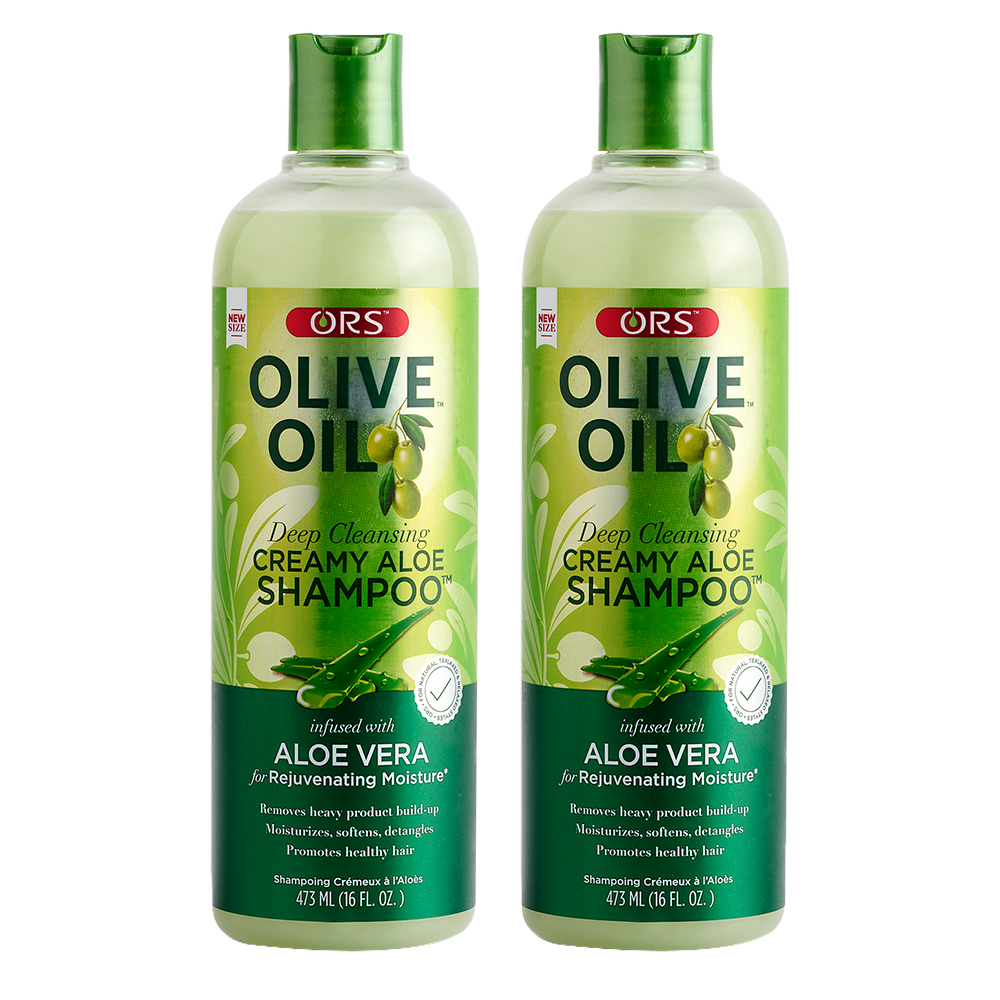 ORS Olive Oil Deep Cleansing Creamy Aloe Shampoo Infused with Aloe Vera for Rejuvenating Moisture (16.0 oz)