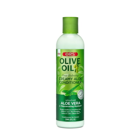 ORS Olive Oil Deep Hydrating Creamy Aloe Conditioner with Aloe Vera 8 fl oz, Pack of 3