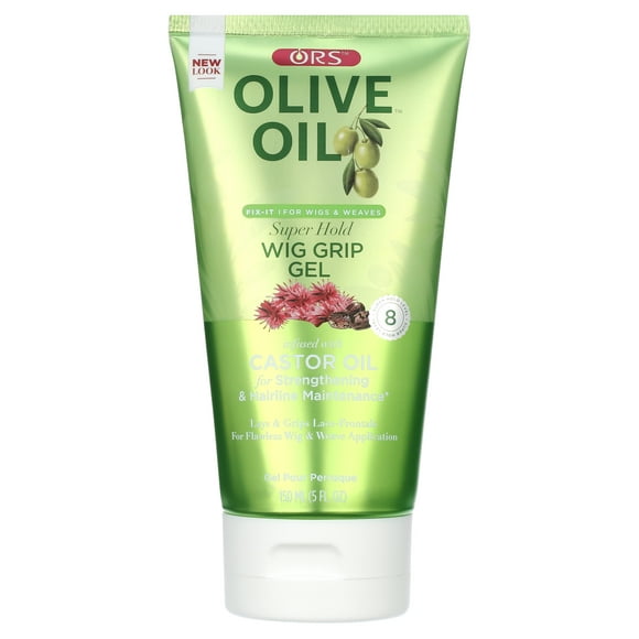 ORS Olive Oil Fix-It Super Hold Wig Grip Gel for Wigs & Weaves, Lays & Grips Lace Frontals, 5 oz