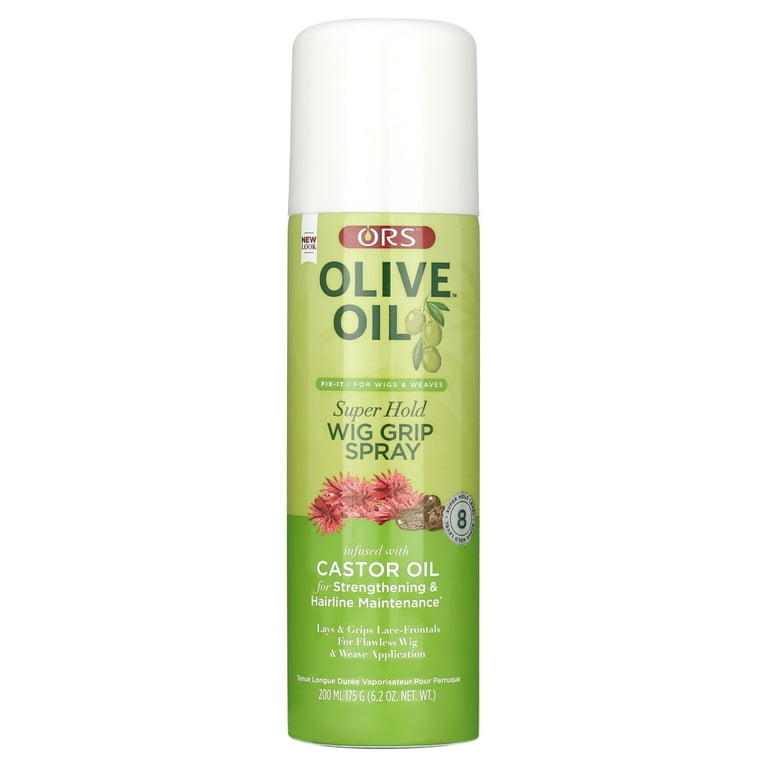 ORS Olive Oil Fix-It Multi-Use Liquifix Spritz Gel with Castor Oil, For Wigs  & Weaves, 7 oz 