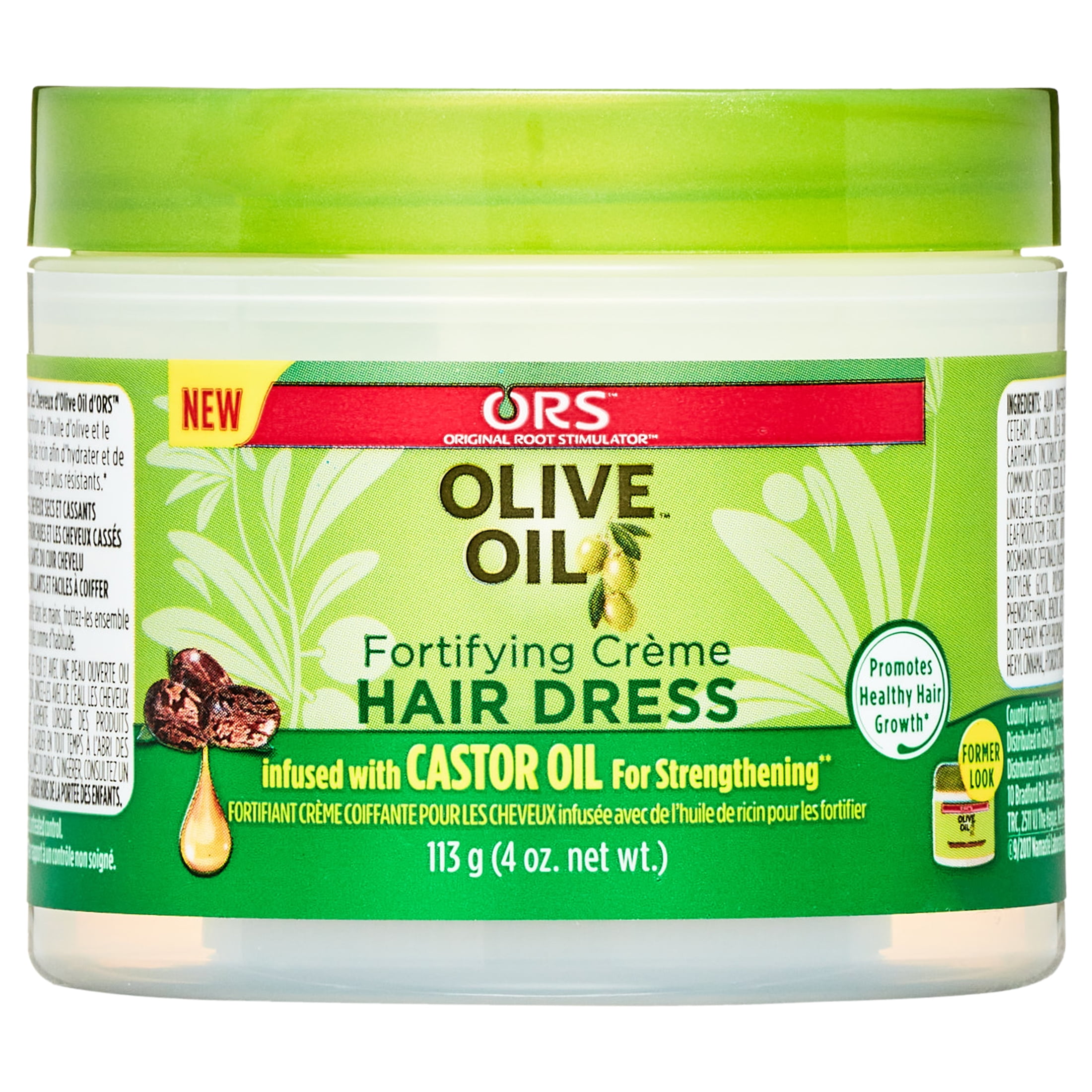 Crème fortifiante HAIR DRESS OLIVE OIL 227g - Kaz à Beauté