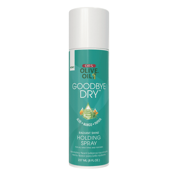ORS Olive Oil Goodbye Dry Radiant Shine Holding Spray with Aloe, Mango & Papaya 8 oz